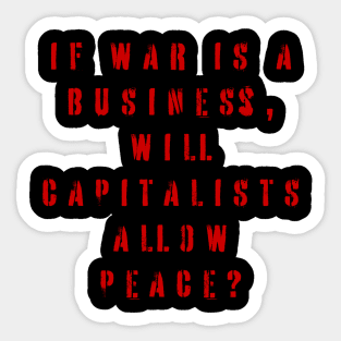 Anti War Sticker